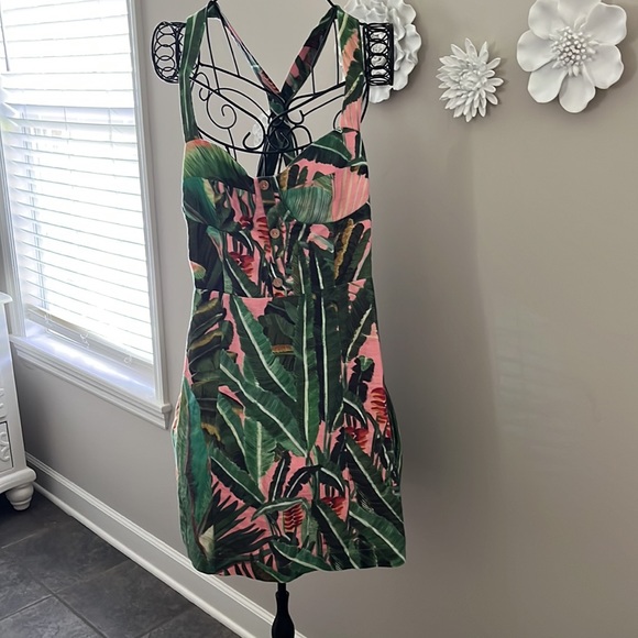 Anthropologie Farm Rio Amazonia Forest Dress Sz XL - Picture 3 of 3